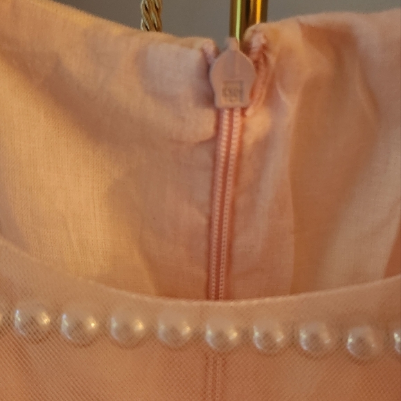 Girls stunning pink chiffon dress custom made size 12 new without tags - Picture 6 of 6